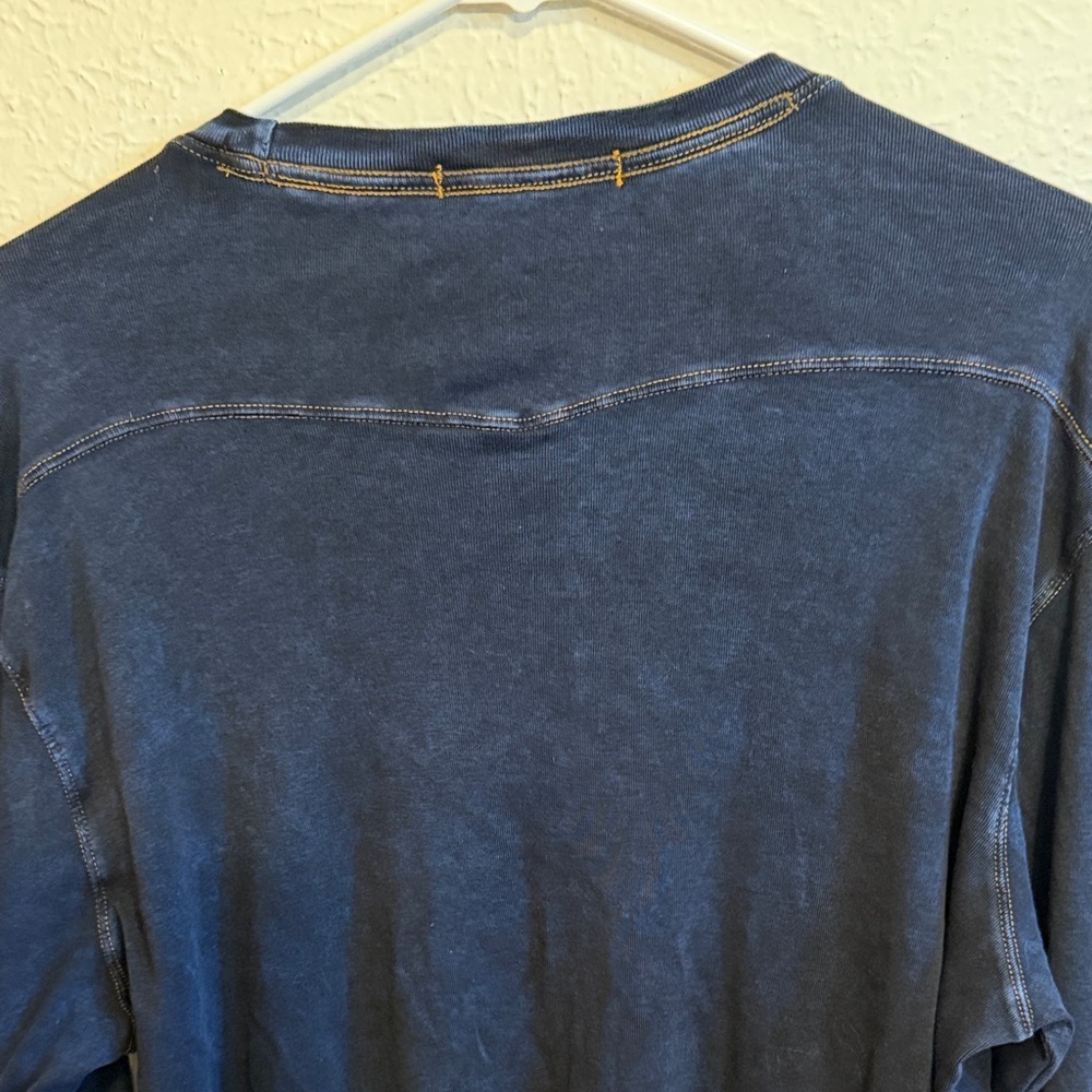 🌵🌵🌵3 for 12$🌵🌵🌵Men's Jake Agave Dark Blue Denim Long Sleeve TShirt-Large - Picture 10 of 10